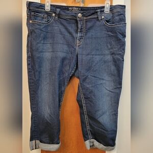 Silver Jeans Suki Capri - Plus Size - Size 22